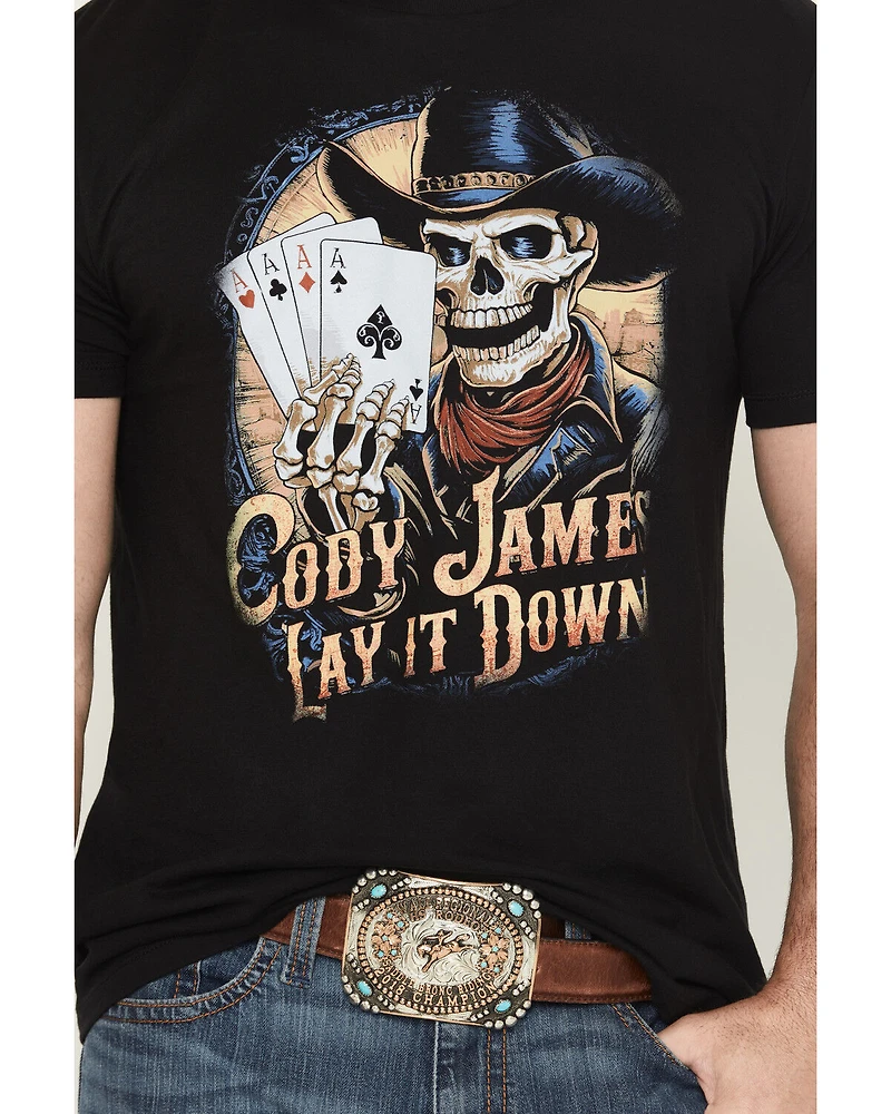 Cody James Men's Lay It Down Short Sleeve Graphic T-Shirt
