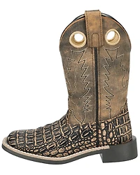 Smoky Mountain Little Boys' Gator Western Boots - Broad Square Toe