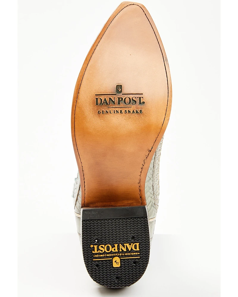 Dan Post Men's Exotic Snake Western Boots - Snip Toe