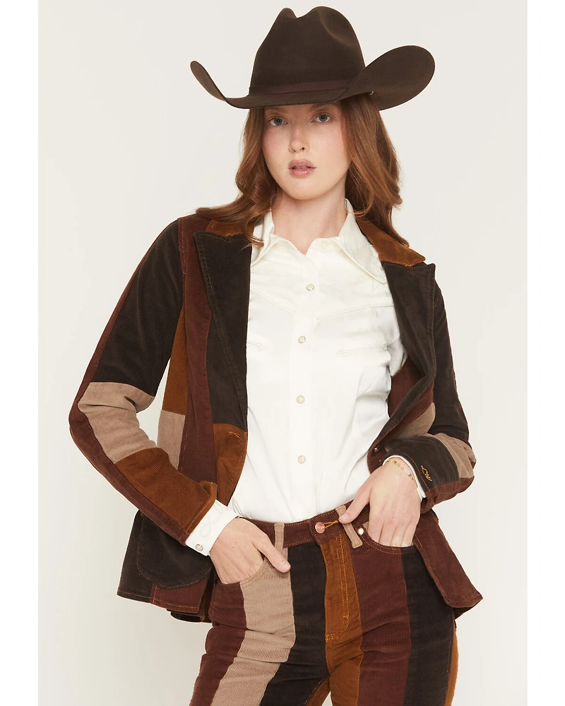Wrangler X Lainey Wilson Women's Corduroy Patchwork Blazer