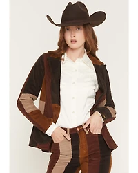 Wrangler X Lainey Wilson Women's Corduroy Patchwork Blazer