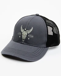 Cody James Men's Live Free Steer Head Ball Cap