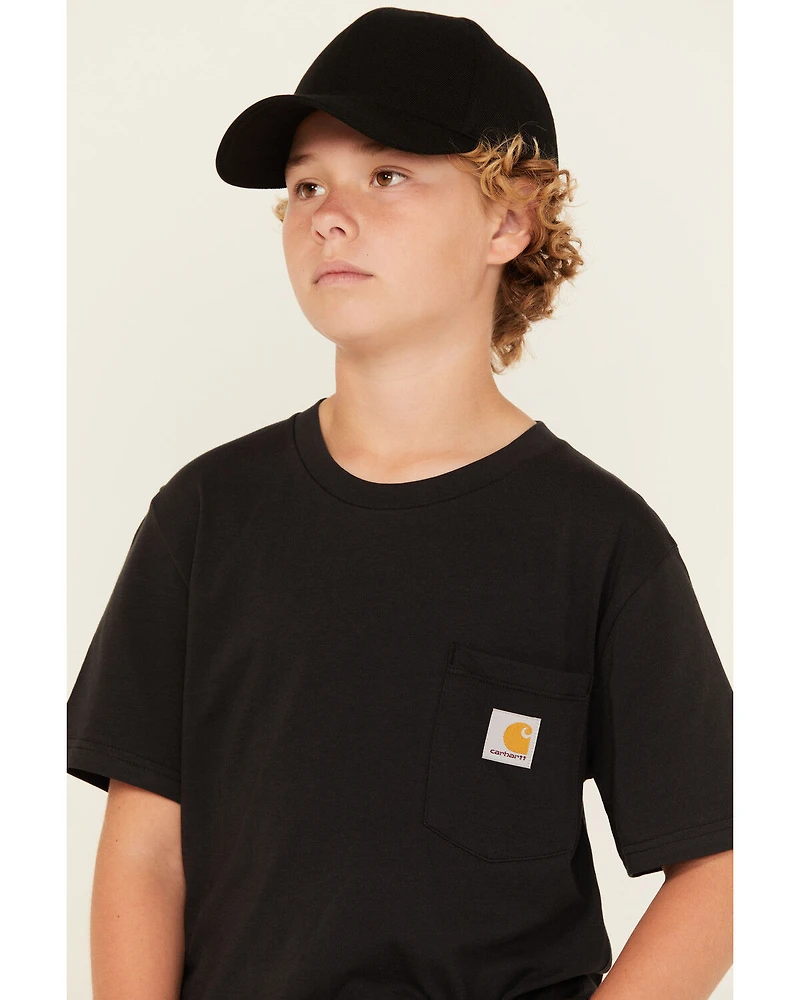 Carhartt Boys' Solid Short Sleeve Pocket T-Shirt