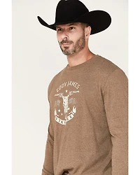 Cody James Men's Stay Free Logo Graphic Long Sleeve T-Shirt