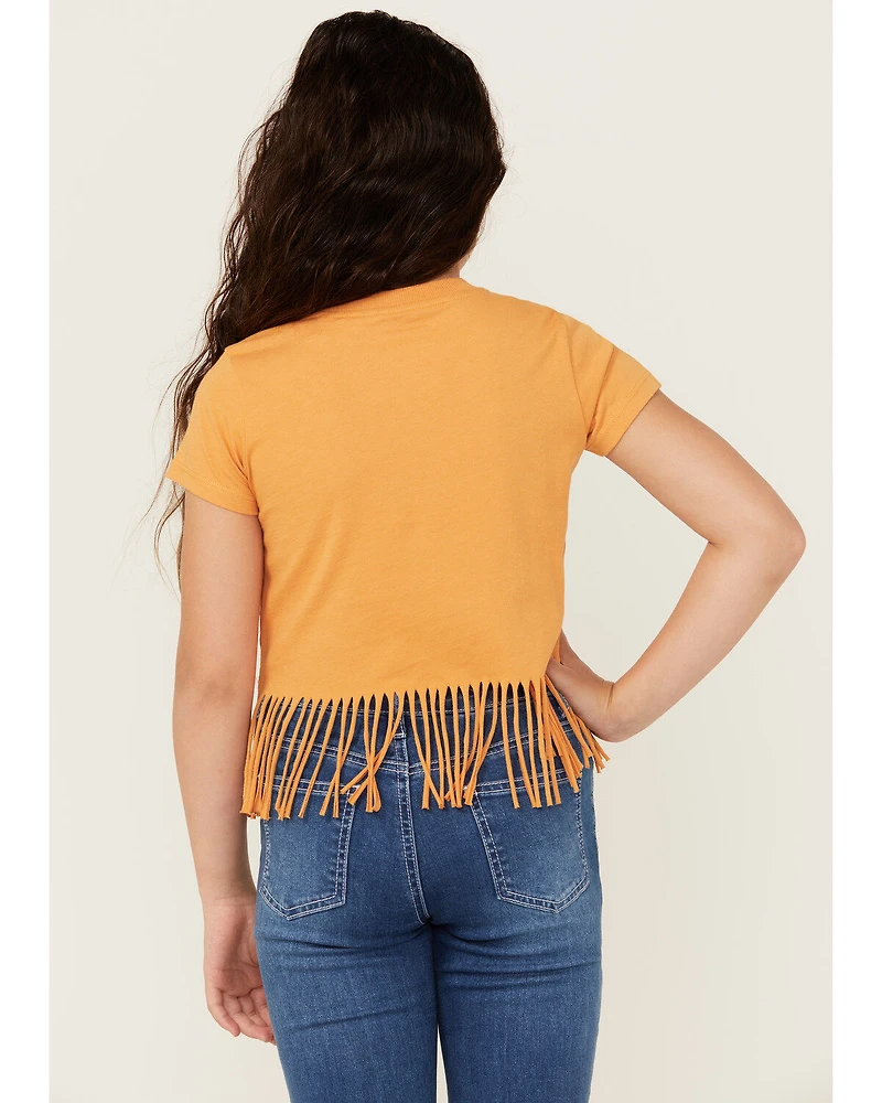 Shyanne Girls' It's About To Get Western Fringe Short Sleeve Graphic Tee