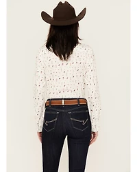 Ariat Women's Kirby Santa Fe Print Long Sleeve Button Down Stretch Western Shirt