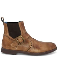 Evolutions Men's Michelangelo Side Buckle Chelsea Boots - Round Toe