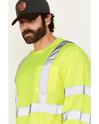 Hawx Men's Reflective Long Sleeve Work T-Shirt - Big