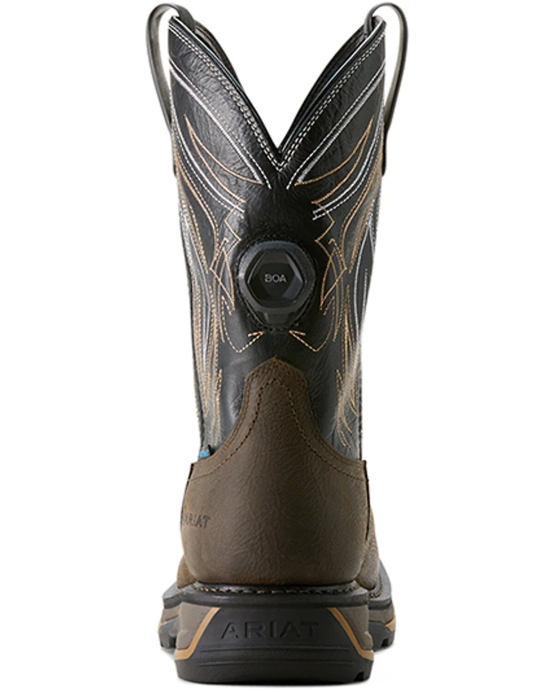 Ariat Men's Big Rig BOA Waterproof Work Boots - Soft Toe
