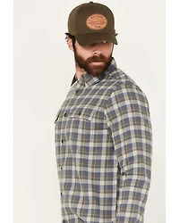 Brothers and Sons Men's Bowie Everyday Plaid Print Long Sleeve Button Down Flannel Shirt
