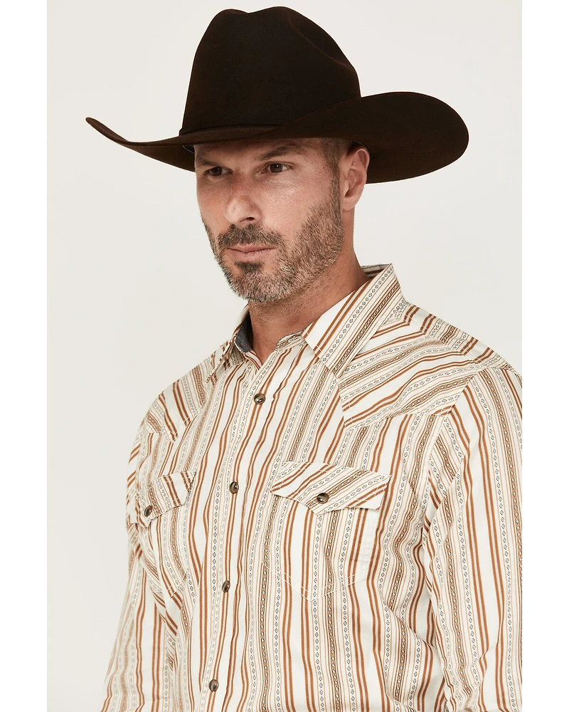 Cody James Men's Sierra Southwestern Striped Long Sleeve Snap Western Shirt