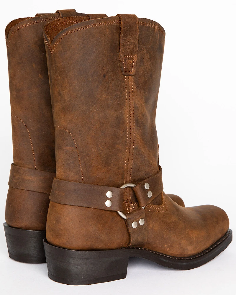 Brothers and Sons Men's Pull On Motorcycle Boots - Square Toe