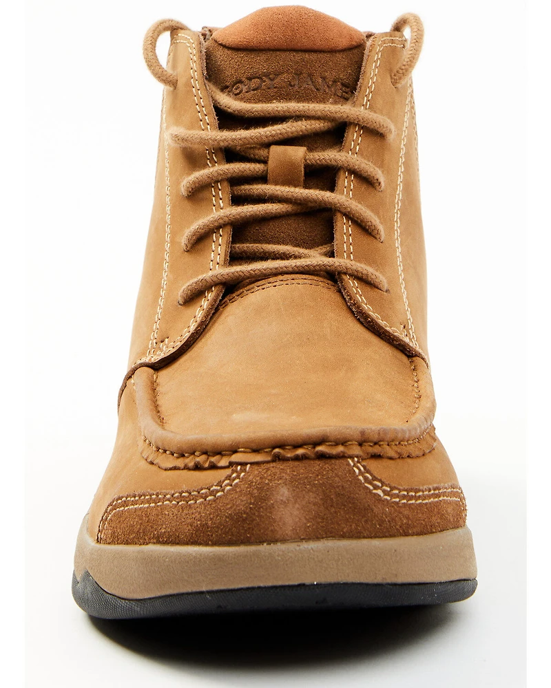 Cody James Men's Crazy Horse Lace-Up Casual Western Boots - Moc Toe