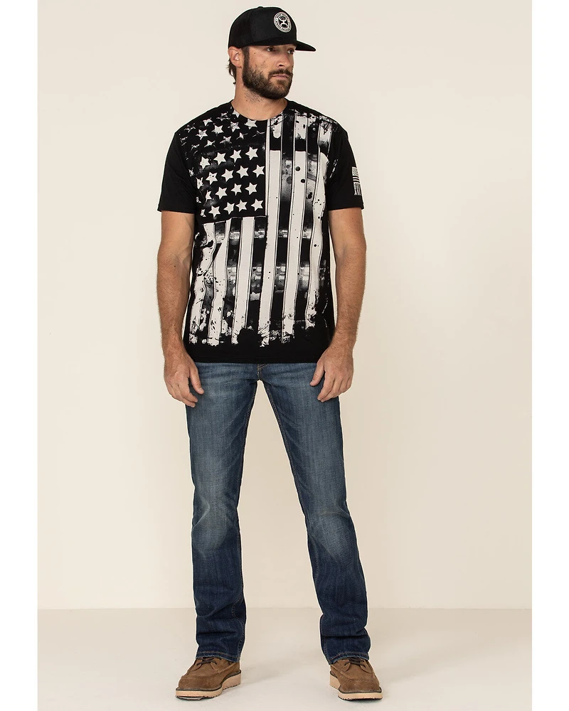 Brothers & Arms Men's Old Glory Flag Graphic T-Shirt
