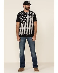 Brothers & Arms Men's Old Glory Flag Graphic T-Shirt