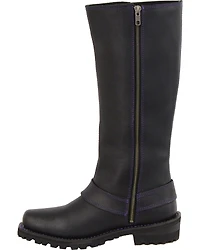 Milwaukee Leather Women's 14" Accent Lacing Boots - Square Toe