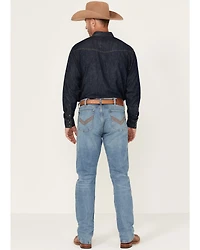 Wrangler 20X Men's Monarch Light Wash Slim Straight Stretch Denim Jeans