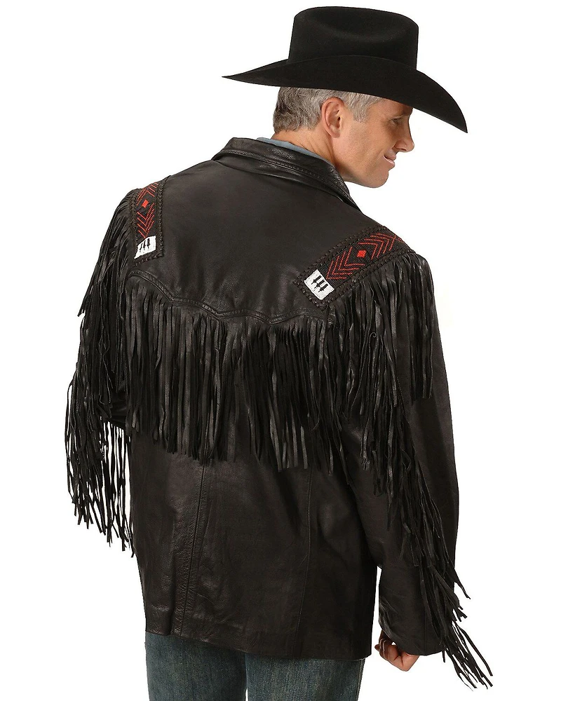 Kobler Mohawk Fringed Leather Jacket