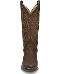 Justin Men's Leather Western Boots - Round Toe