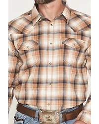 Cody James Men's Bravo Plaid Print Long Sleeve Snap Flannel Shirt