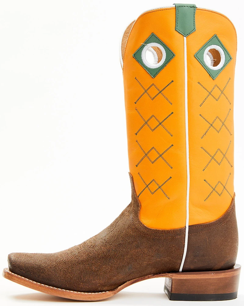 Justin Men's Billet Cowhide Leather Western Boots - Square Toe