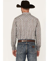 Gibson Trading Co Men's Broken Stick Floral Print Long Sleeve Snap Stretch Western Shirt