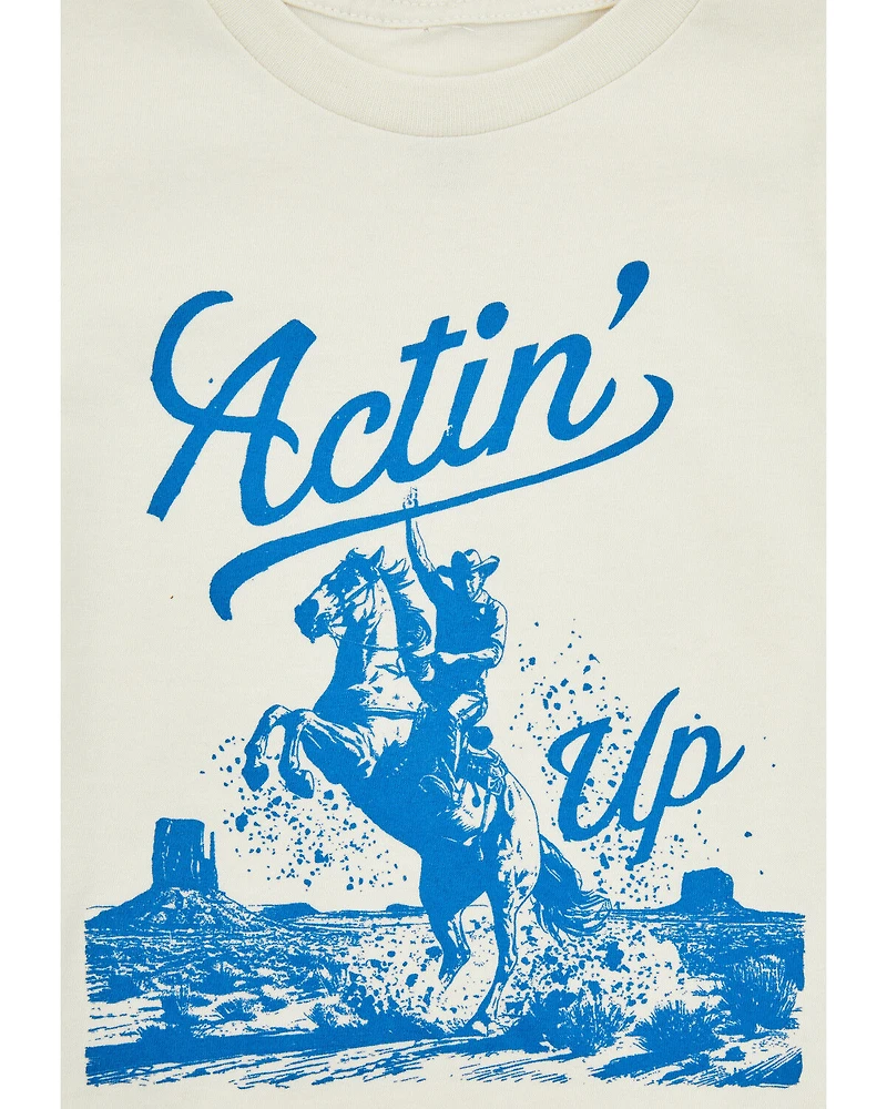 Cody James Toddler Boys' Actin' Up Short Sleeve Graphic T-Shirt