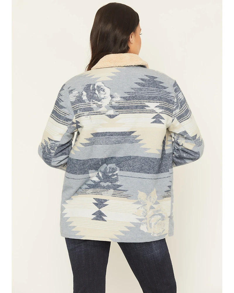 Idyllwind Women's Bluerose Southwestern Floral Print Shera Lined Jacket