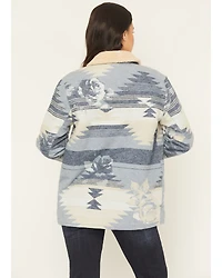 Idyllwind Women's Bluerose Southwestern Floral Print Shera Lined Jacket