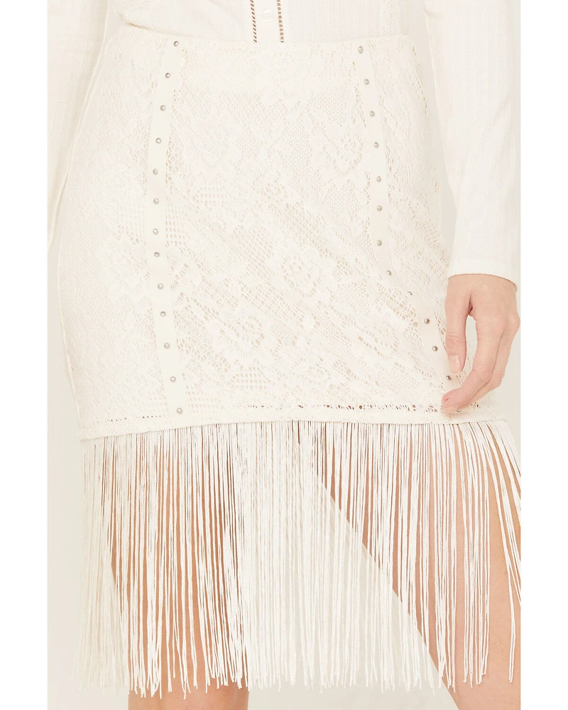 Idyllwind Women's Rocker Studs and Lace Skirt