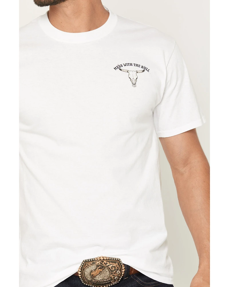 Cowboy Hardware Men's Mess With The Bull Short Sleeve Graphic T-Shirt