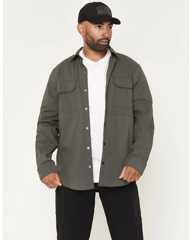 Dickies Men's Tradebuilt Utility Long Sleeve Snap Stretch Work Shirt