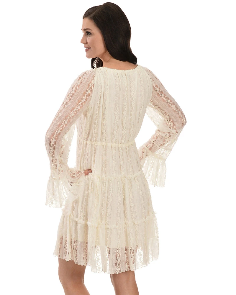 Scully Women's Solid Lined Lace Dress