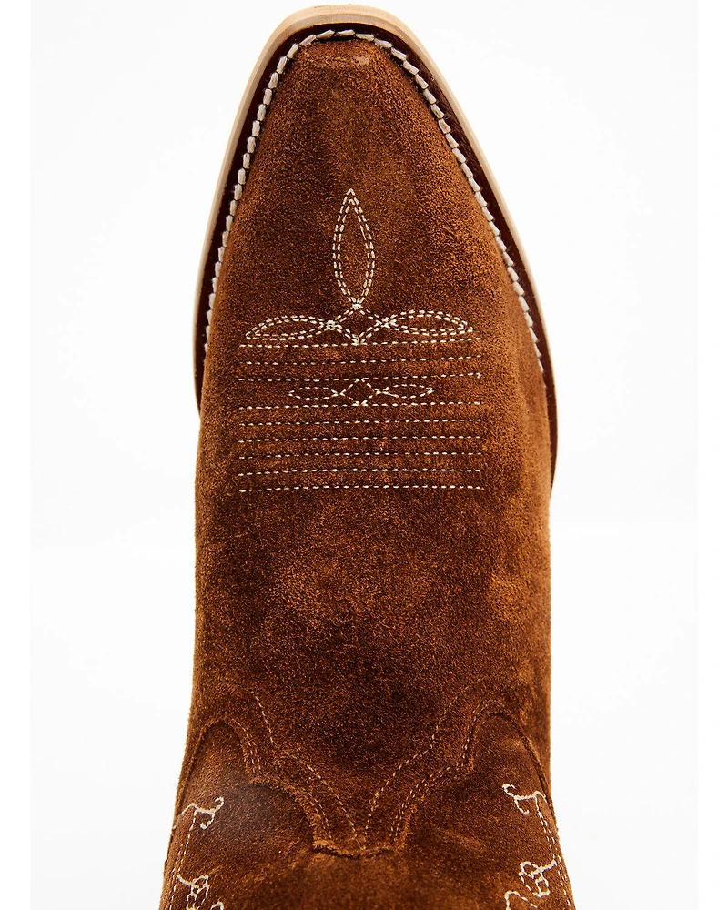 Shyanne Women's Bambi Suede Western Boots - Snip Toe