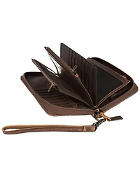 STS Ranchwear By Carroll Kacy Cowhide Organizer Wallet