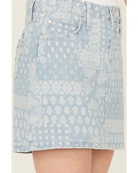 Wrangler Girls' Bandana Print Denim Skirt