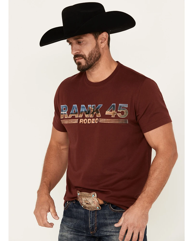 RANK 45® Men's Photoreal Logo Short Sleeve T-Shirt