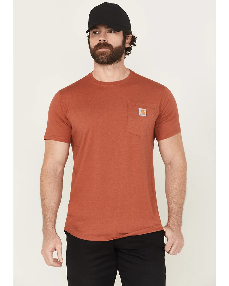 Carhartt Men's Force Relaxed Midweight Logo Pocket Short Sleeve Work T-Shirt