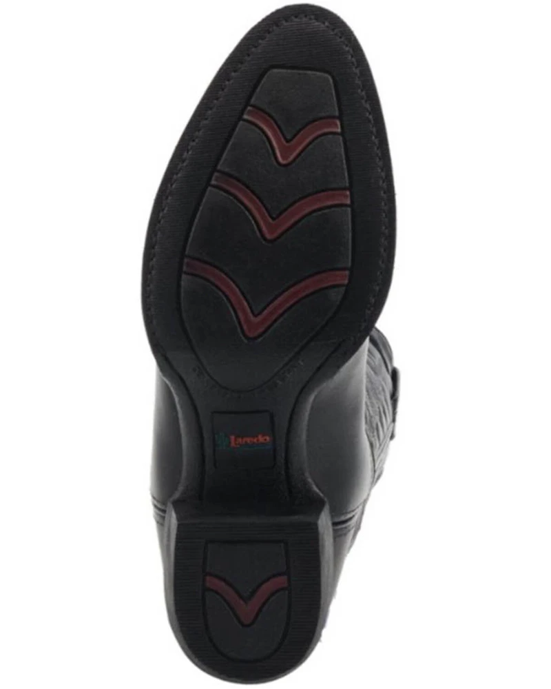 Laredo Men's Embroidered Round Toe Western Boots