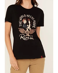 Troll Co Women's Rose Short Sleeve Graphic Tee