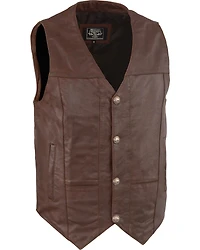 Milwaukee Leather Men's Western Plain Side Vest - Big 5X