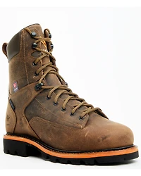 Hawx Men's 8" Insulated Lace-Up Waterproof Work Boots - Composite Toe
