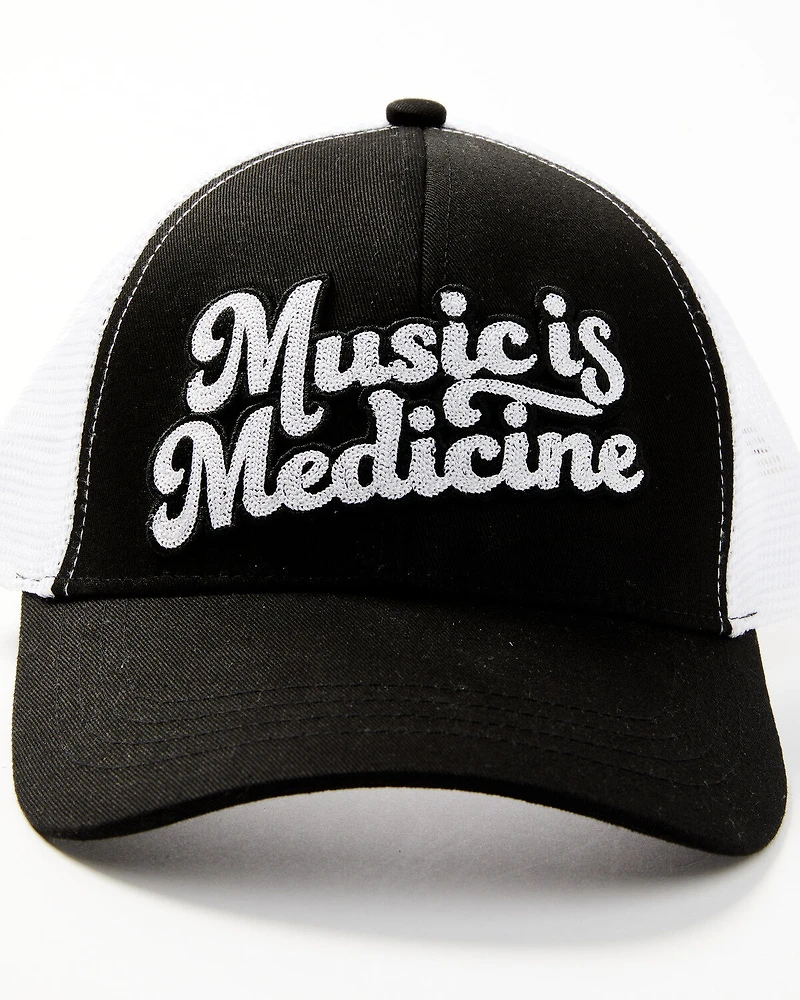 Idyllwind Women's Music Is Medicine Embroidered Mesh Back Ball Cap