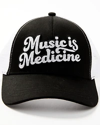 Idyllwind Women's Music Is Medicine Embroidered Mesh Back Ball Cap