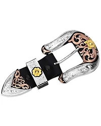 Montana Silversmiths Cowboy Classic 3 Piece Belt Buckle Set