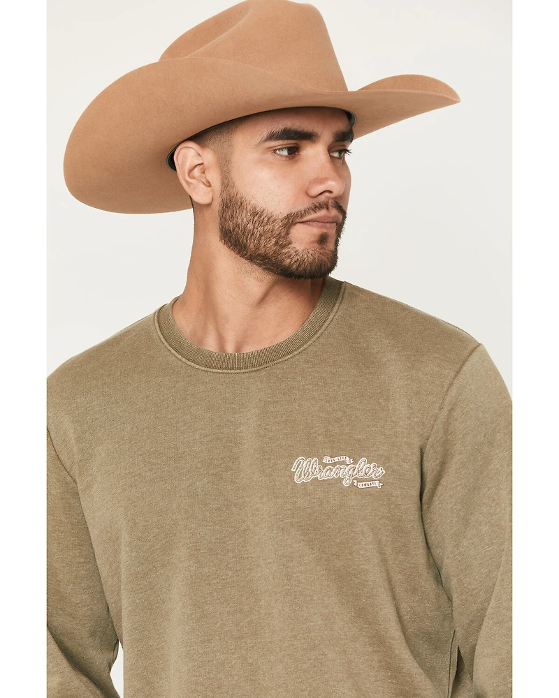 Wrangler Men's Spirit Of The West Graphic Crewneck Sweatshirt