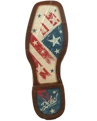 Durango Men's Flag Embroidery Western Performance Boots - Square Toe
