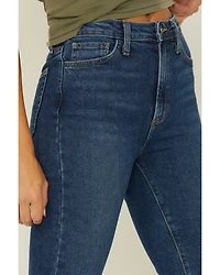 Just Black Denim Women's Dark Wash Kick Flare Jeans