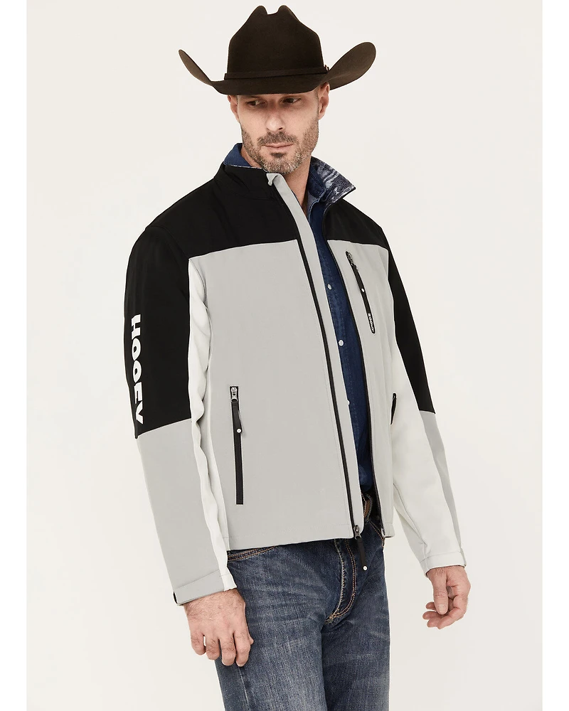 Hooey Men's Color Block Southwestern Print Softshell Jacket