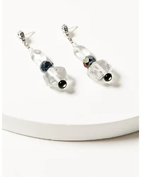Paige Wallace Women's Quartz & Black Onyx Earrings